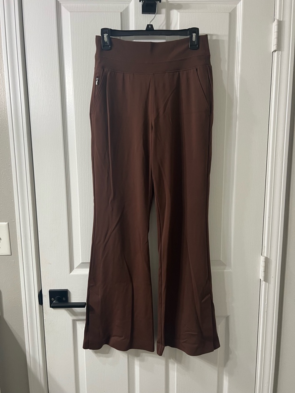 Athleta Venice High Rise Track Chocolate Brown Active Pants